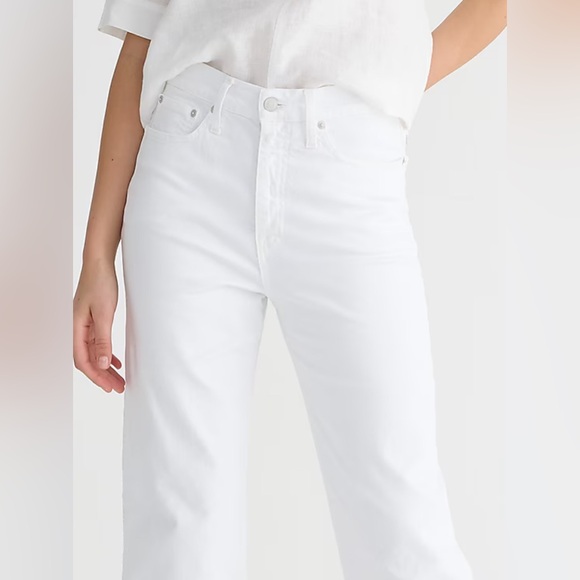 J.Crew Slim wide-leg jean in white wash | size 27 - Picture 3 of 10